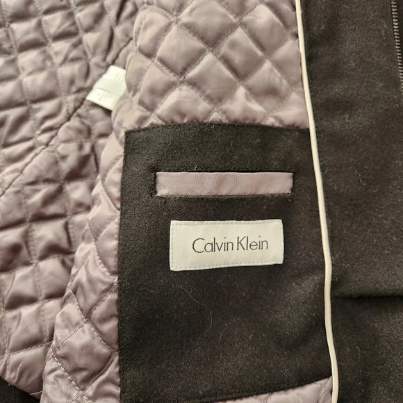 Calvin Klein Wool Insulated Coat, Smoky Black, Men's Large - Picture 7 of 11